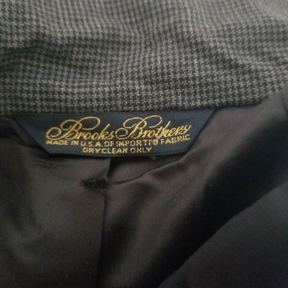 BROOKS BROTHERS UNION MADE IN USA GRAY WOOL BLAZER JACKET SIZE 42R - Picture 3 of 7